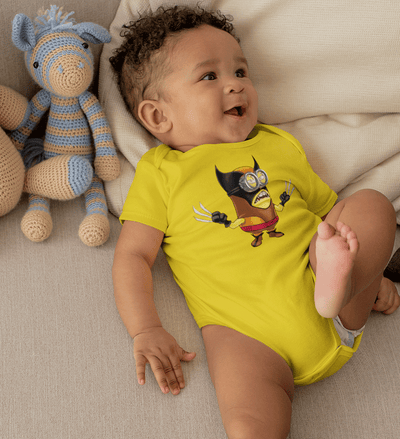 Minion Wolverine Abstract Rompers for Baby Boy- FunkyTradition FunkyTradition