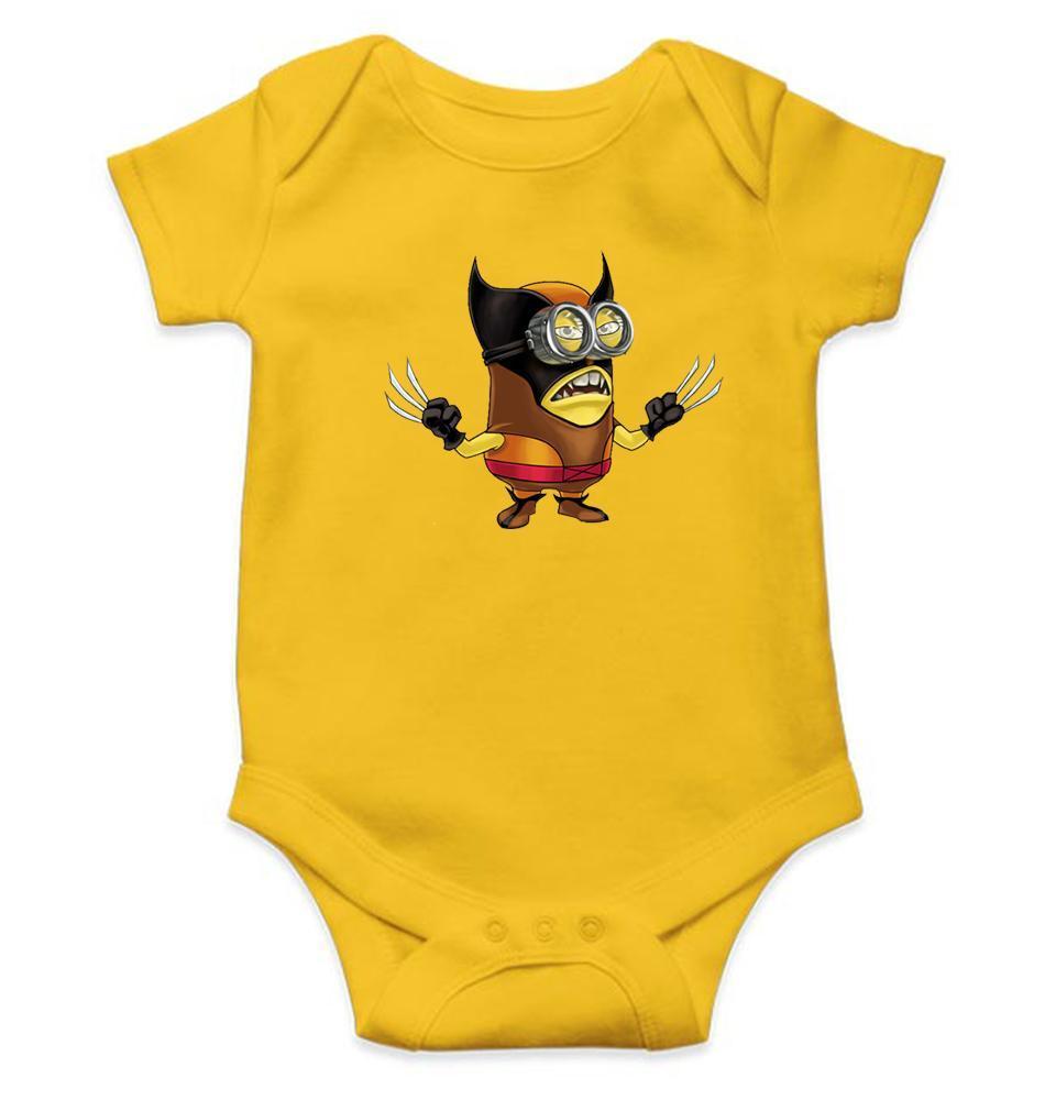 Minion Wolverine Rompers for Baby Girl- FunkyTradition FunkyTradition