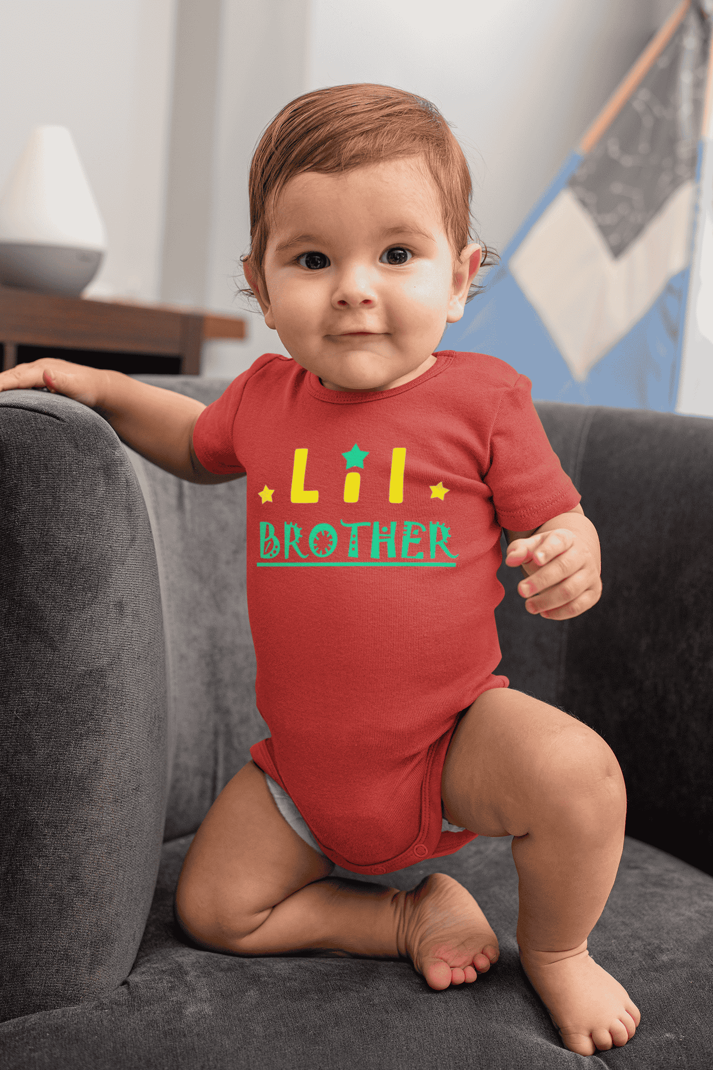 Lil Brother Rakshabadhan Rompers for Baby Boy- FunkyTeesClub