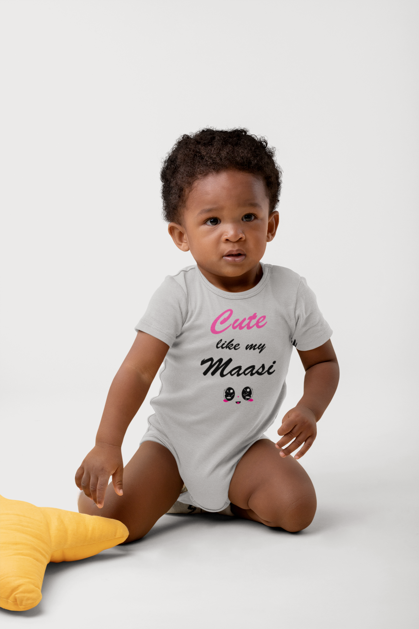 Cute Like My Maasi Rompers for Baby Boy- FunkyTeesClub
