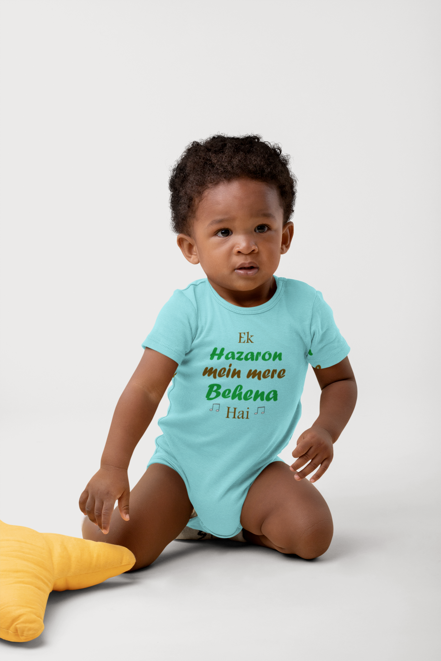 Ek Hazaro Mein Meri Behena Rompers for Baby Boy - FunkyTeesClub