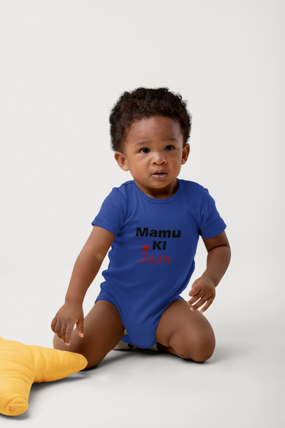 Mamu Ki Jaan Rompers for Baby Boy- FunkyTeesClub