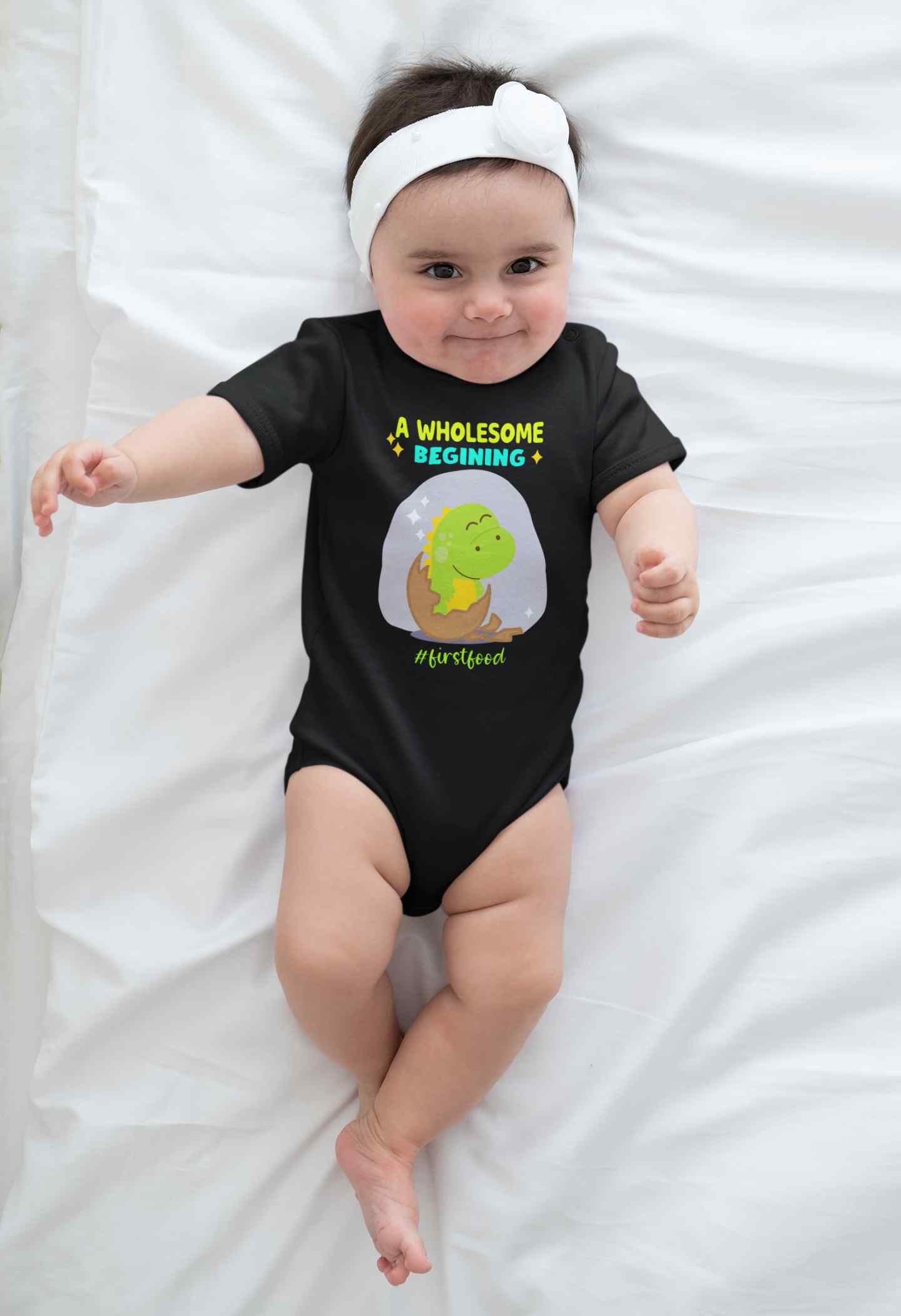 First Food Rompers for Baby Girl- FunkyTeesClub
