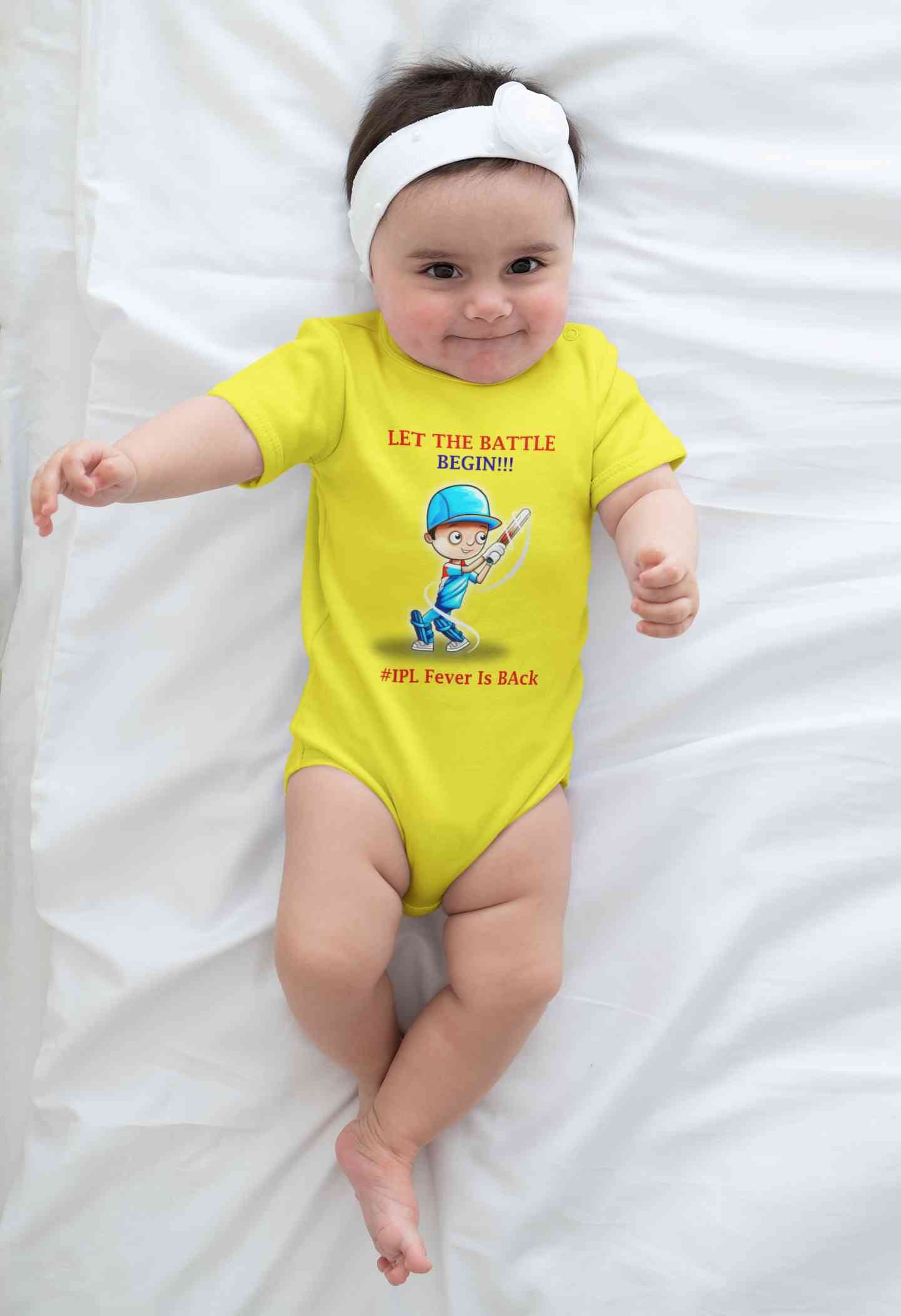 IPL Fever Is Back Rompers for Baby Girl- FunkyTeesClub