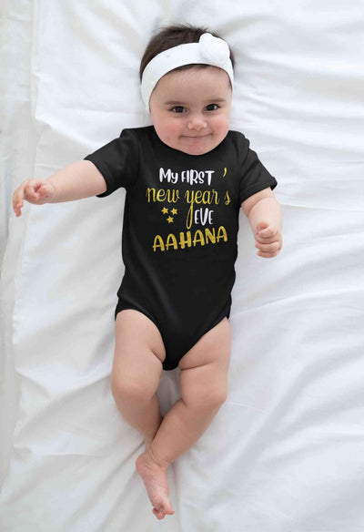 Customized Name My First New Year Rompers for Baby Girl- FunkyTeesClub