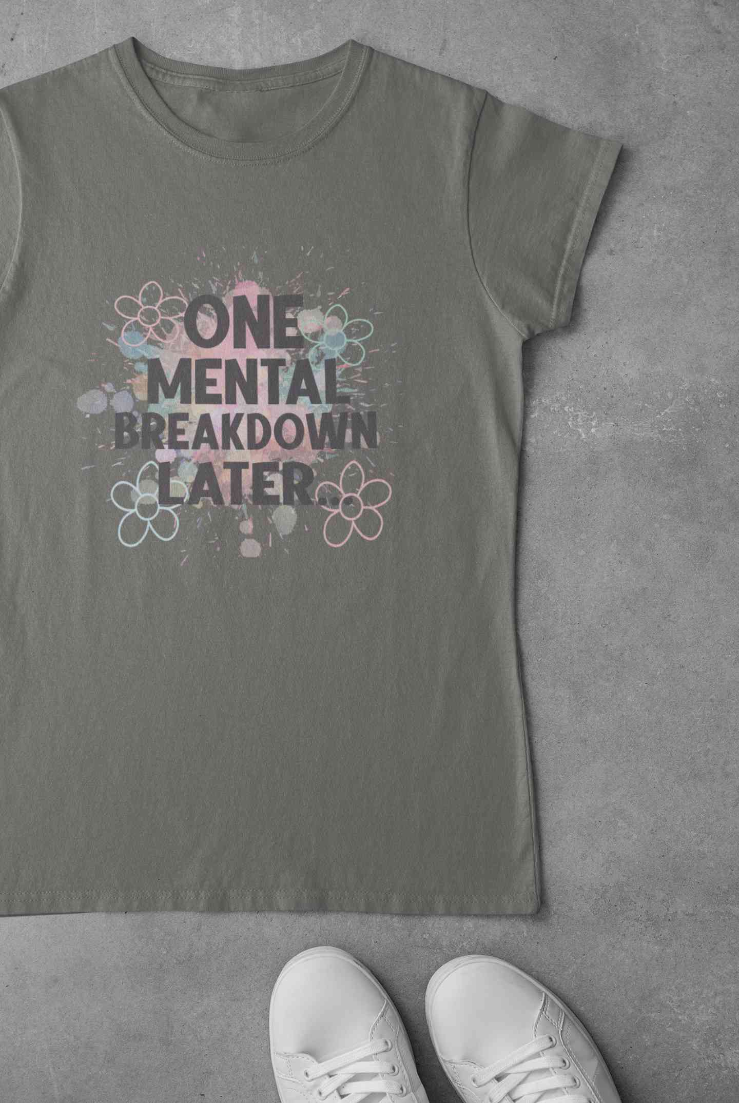 Mental Breakdown Women Half Sleeves T-shirt- FunkyTeesClub