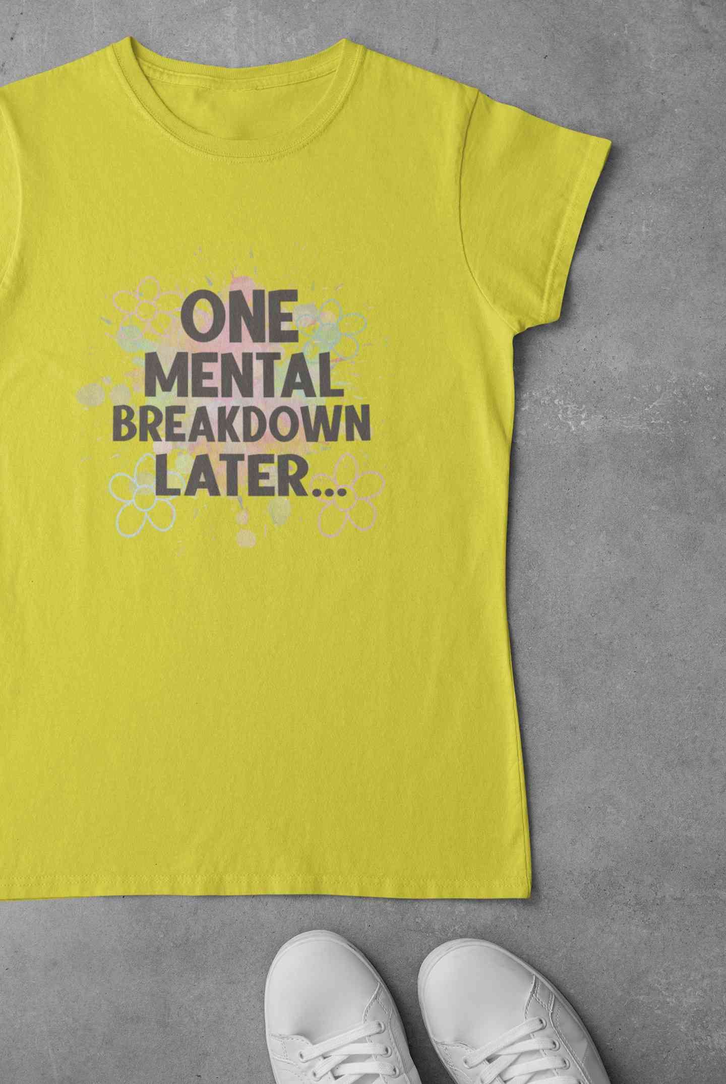 Mental Breakdown Women Half Sleeves T-shirt- FunkyTeesClub
