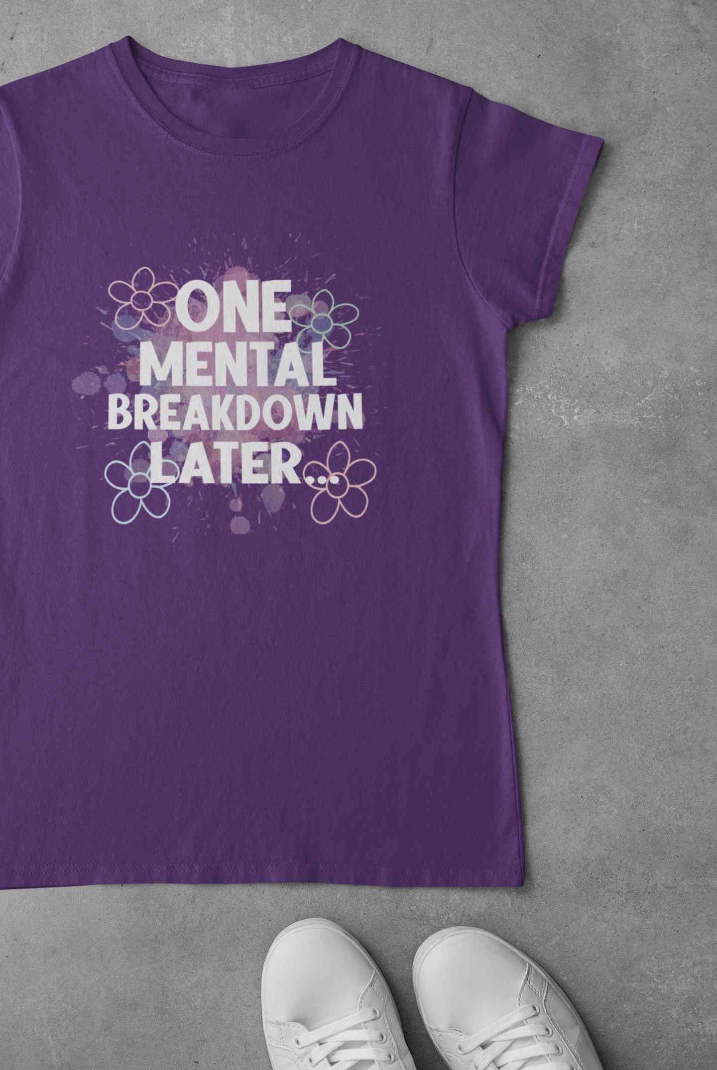 Mental Breakdown Women Half Sleeves T-shirt- FunkyTeesClub