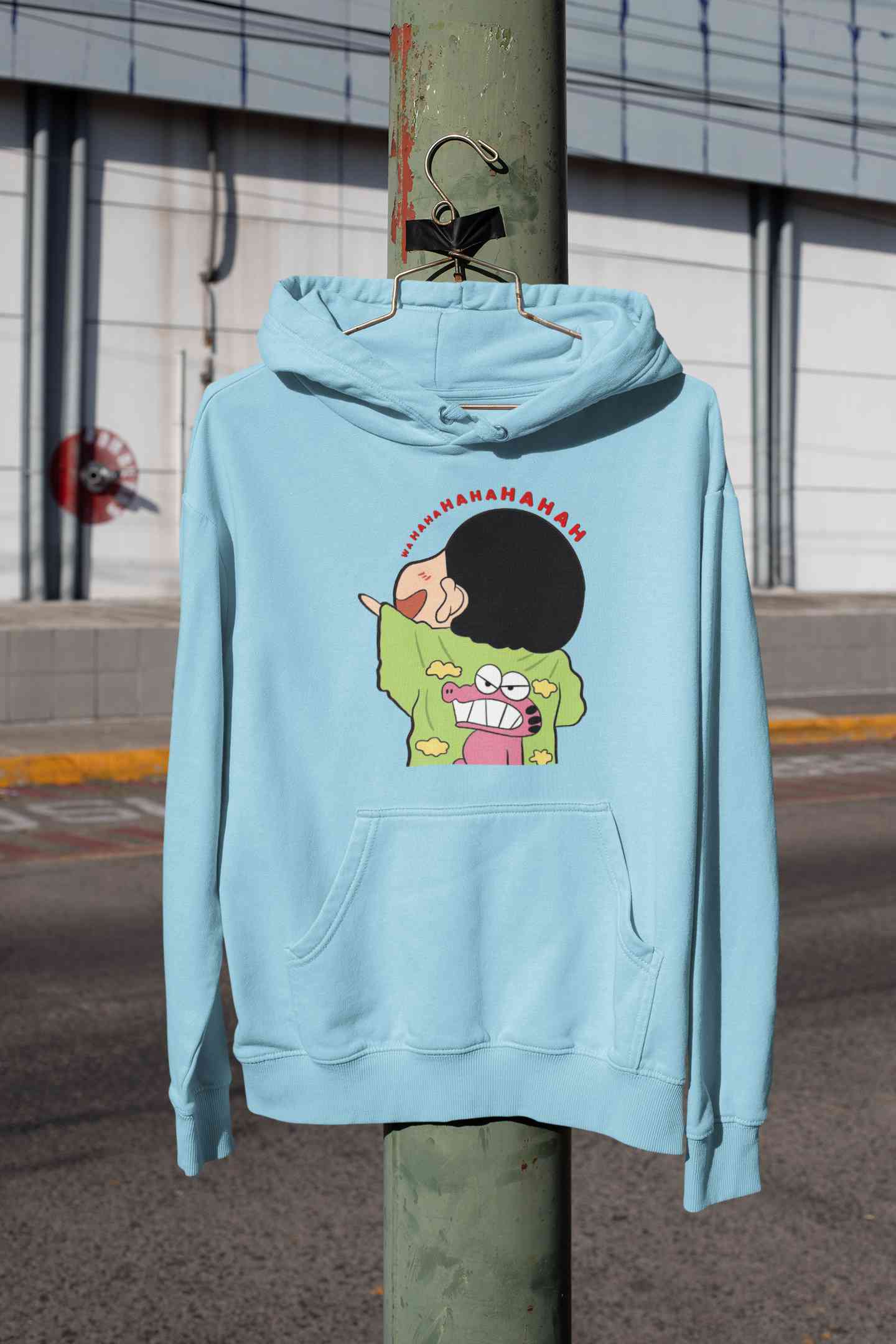 Hahaha Cartoon Funny Memes Hoodies for Women-FunkyTeesClub