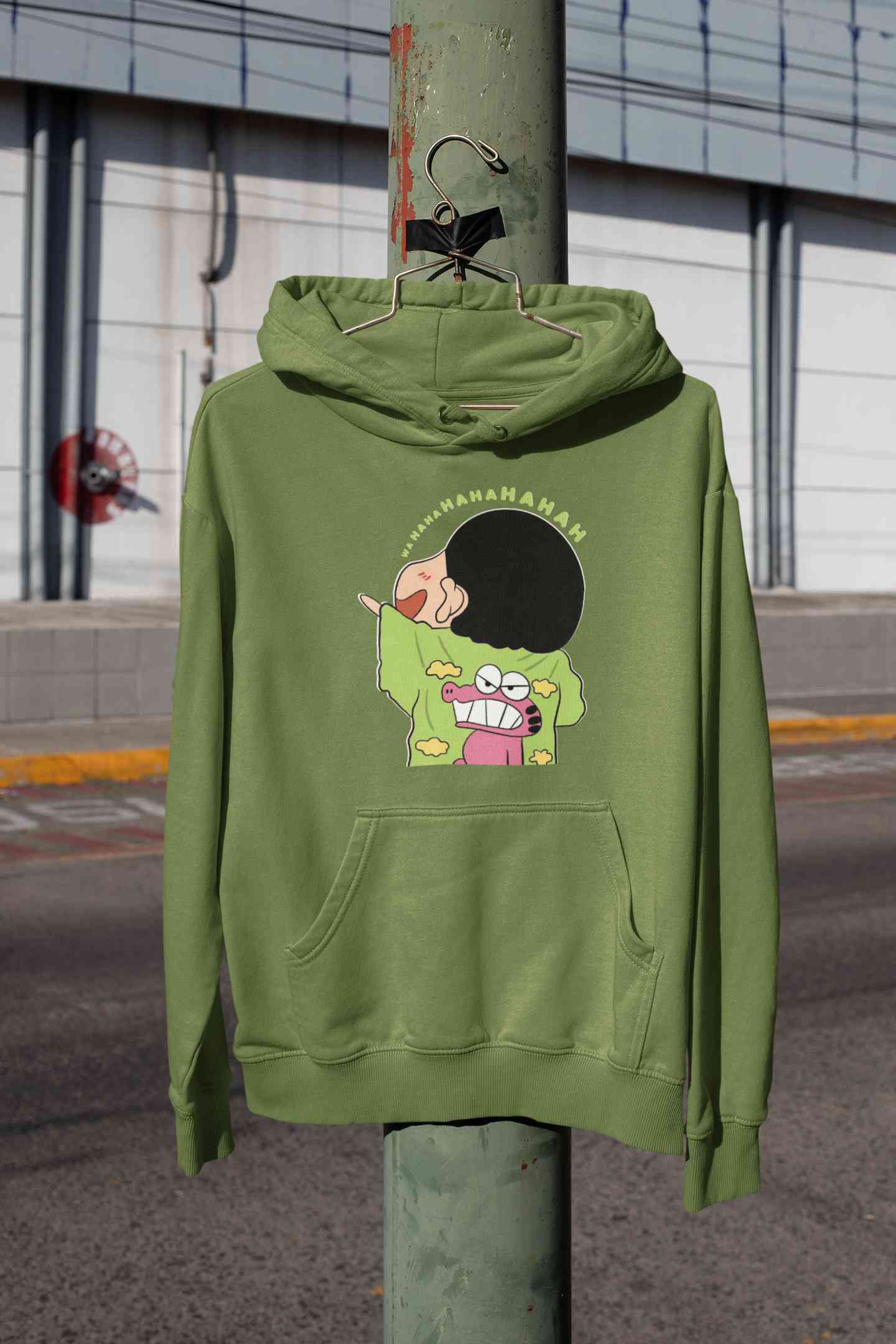 Hahaha Cartoon Funny Memes Hoodies for Women-FunkyTeesClub