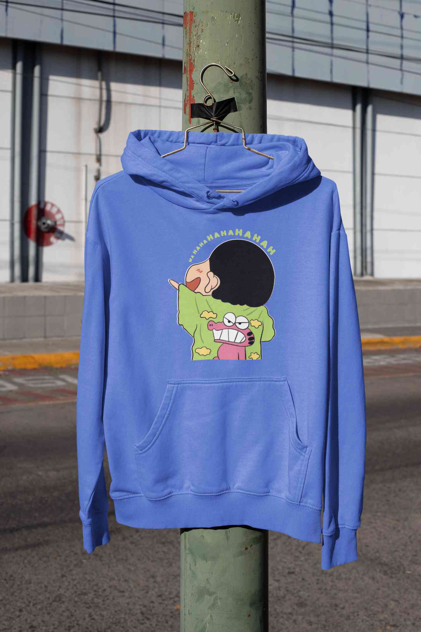 Hahaha Cartoon Funny Memes Hoodies for Women-FunkyTeesClub