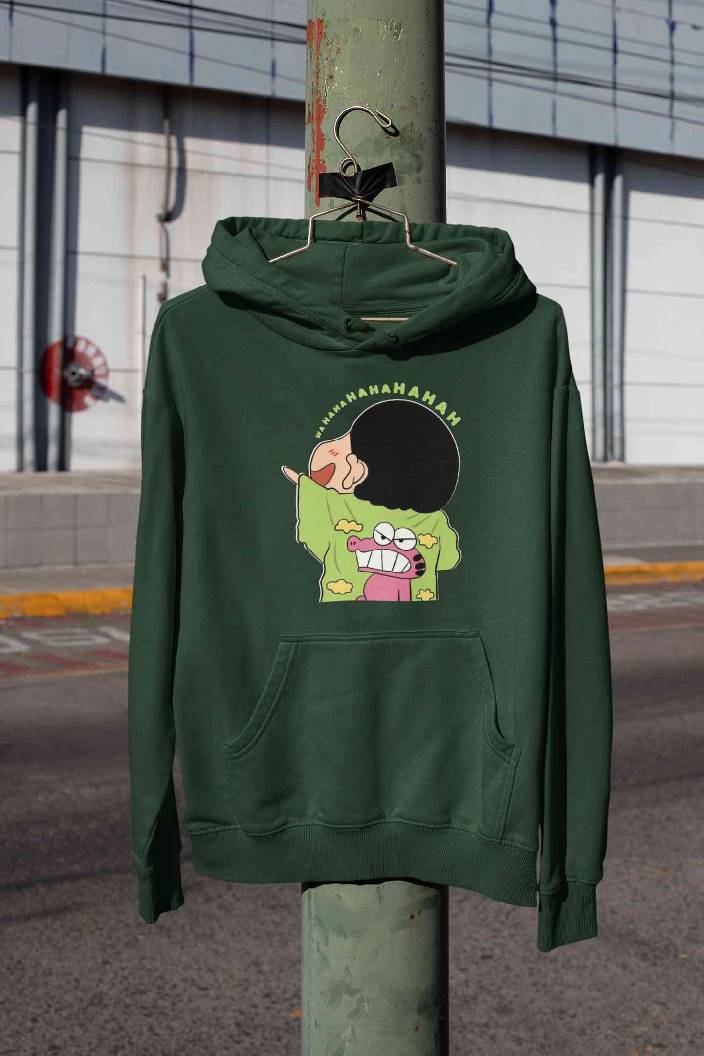 Hahaha Cartoon Funny Memes Hoodies for Women-FunkyTeesClub