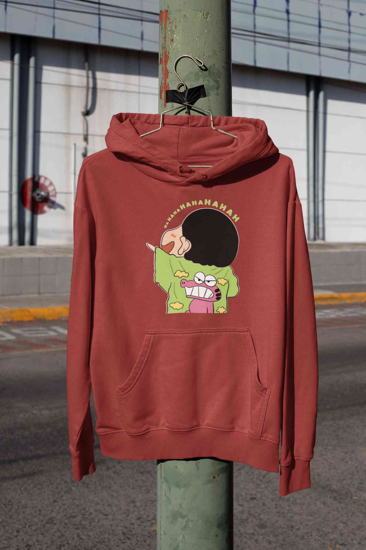 Hahaha Cartoon Funny Memes Hoodies for Women-FunkyTeesClub
