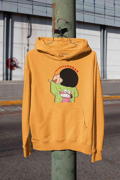 Hahaha Cartoon Funny Memes Hoodies for Women-FunkyTeesClub