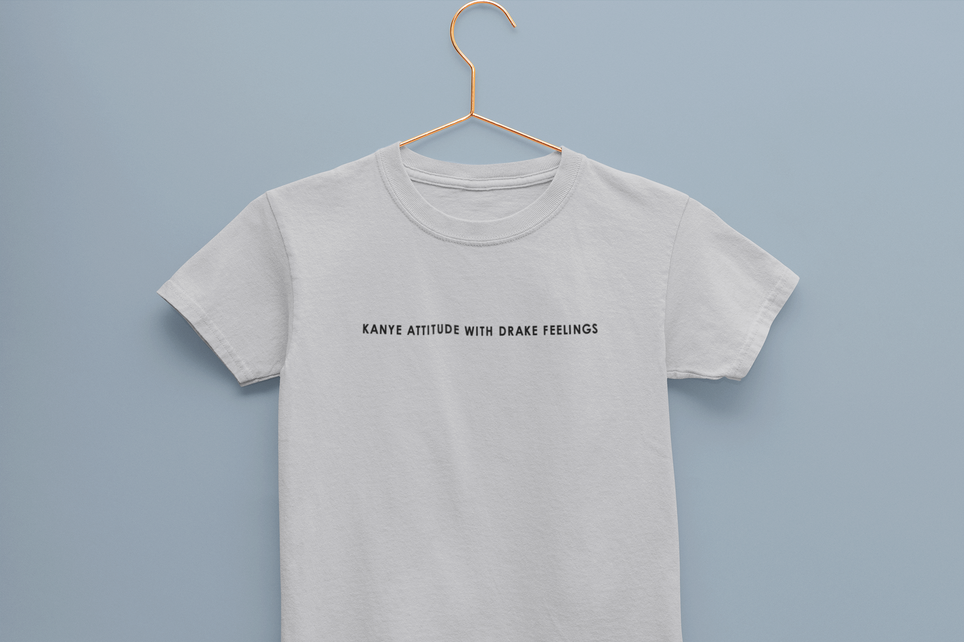 Kanye Attitude Minimals Half Sleeves T-Shirt for Boy-FunkyTeesClub