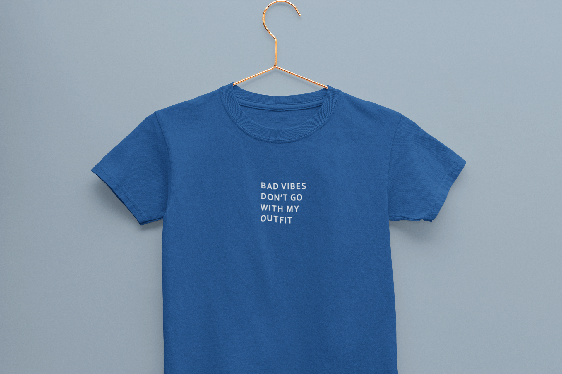 Bad Vibes Minimals Half Sleeves T-Shirt for Boy-FunkyTeesClub