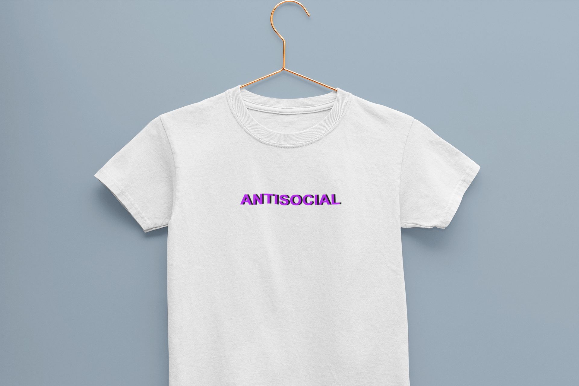 Antisocial Minimals Half Sleeves T-Shirt for Boy-FunkyTeesClub