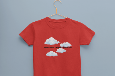 Its Okay Who I Am Today Minimals Half Sleeves T-Shirt for Boy-FunkyTeesClub