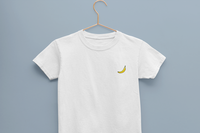 Its Just A Banana Minimals Half Sleeves T-Shirt for Boy-FunkyTeesClub