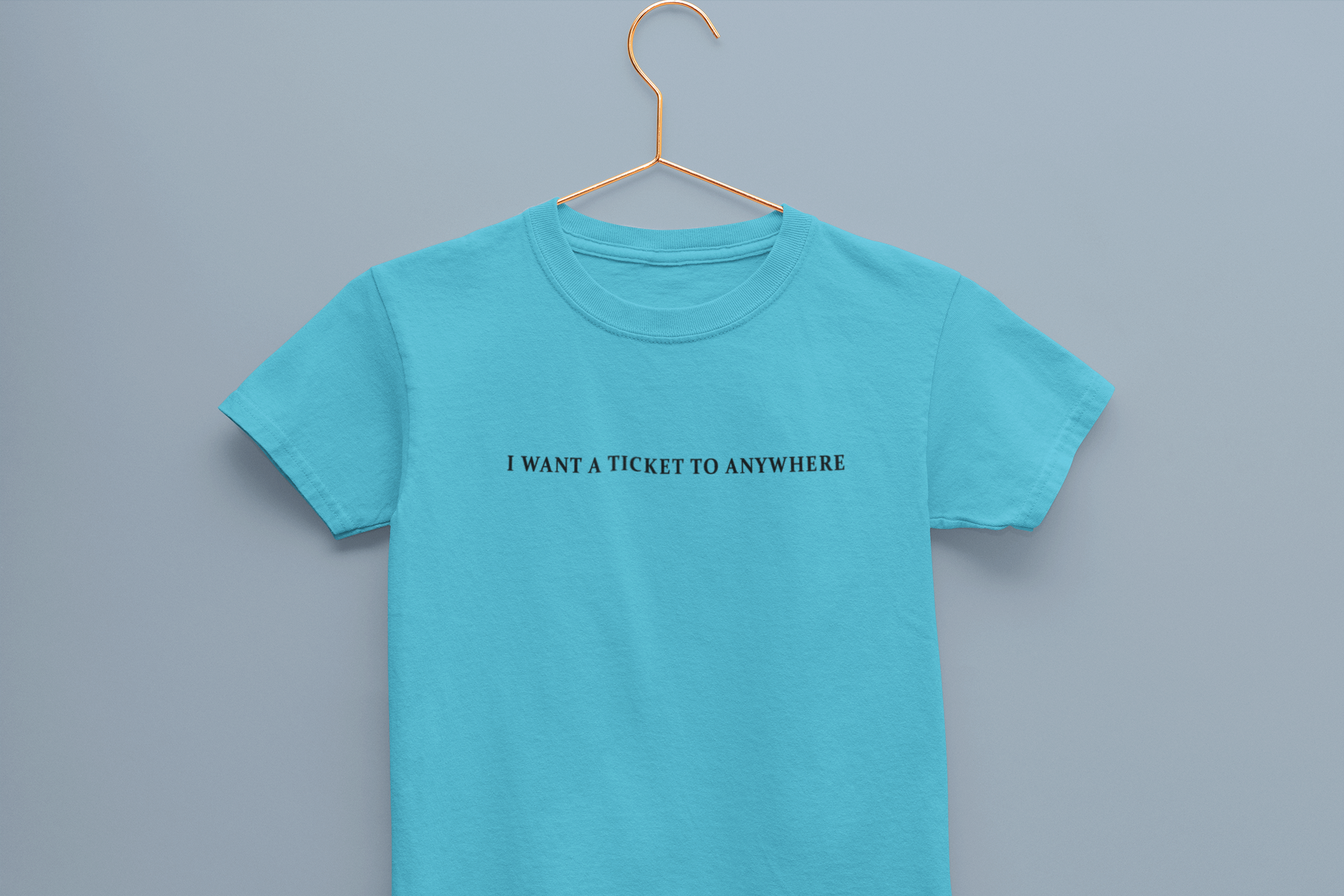 I Want Ticket Minimals Half Sleeves T-Shirt for Boy-FunkyTeesClub