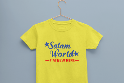 Salam World Eid Half Sleeves T-Shirt for Boy-FunkyTeesClub