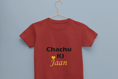Chachu Ki Jaan Half Sleeves T-Shirt For Girls -FunkyTeesClub