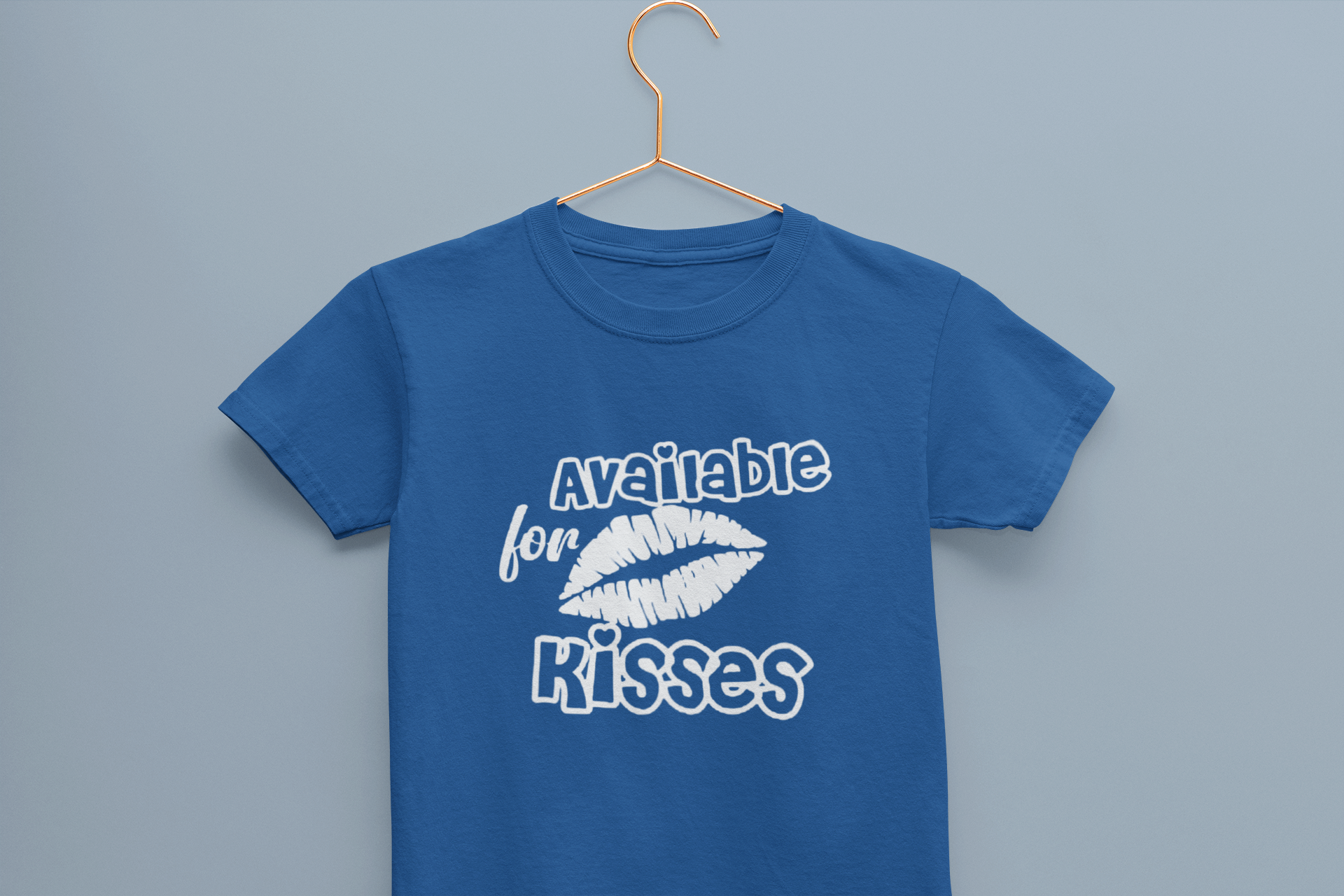 Available For Kisses New Year Half Sleeves T-Shirt for Boy-FunkyTeesClub