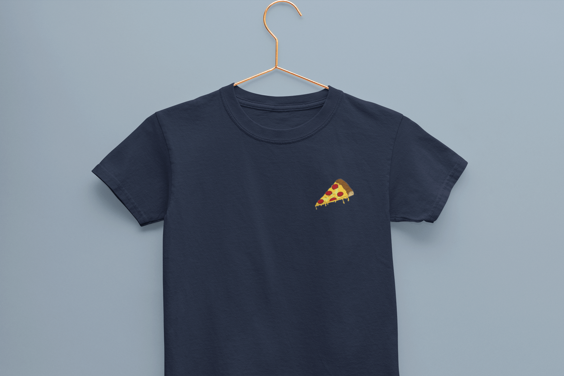 Pizza Minimals Half Sleeves T-Shirt for Boy-FunkyTeesClub