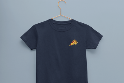Pizza Minimals Half Sleeves T-Shirt for Boy-FunkyTeesClub