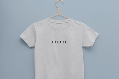 Create Minimals Half Sleeves T-Shirt for Boy-FunkyTeesClub