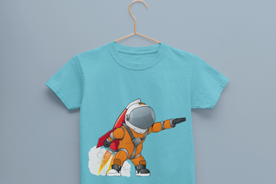 Future Astronaut Half Sleeves T-Shirt for Boy-FunkyTeesClub