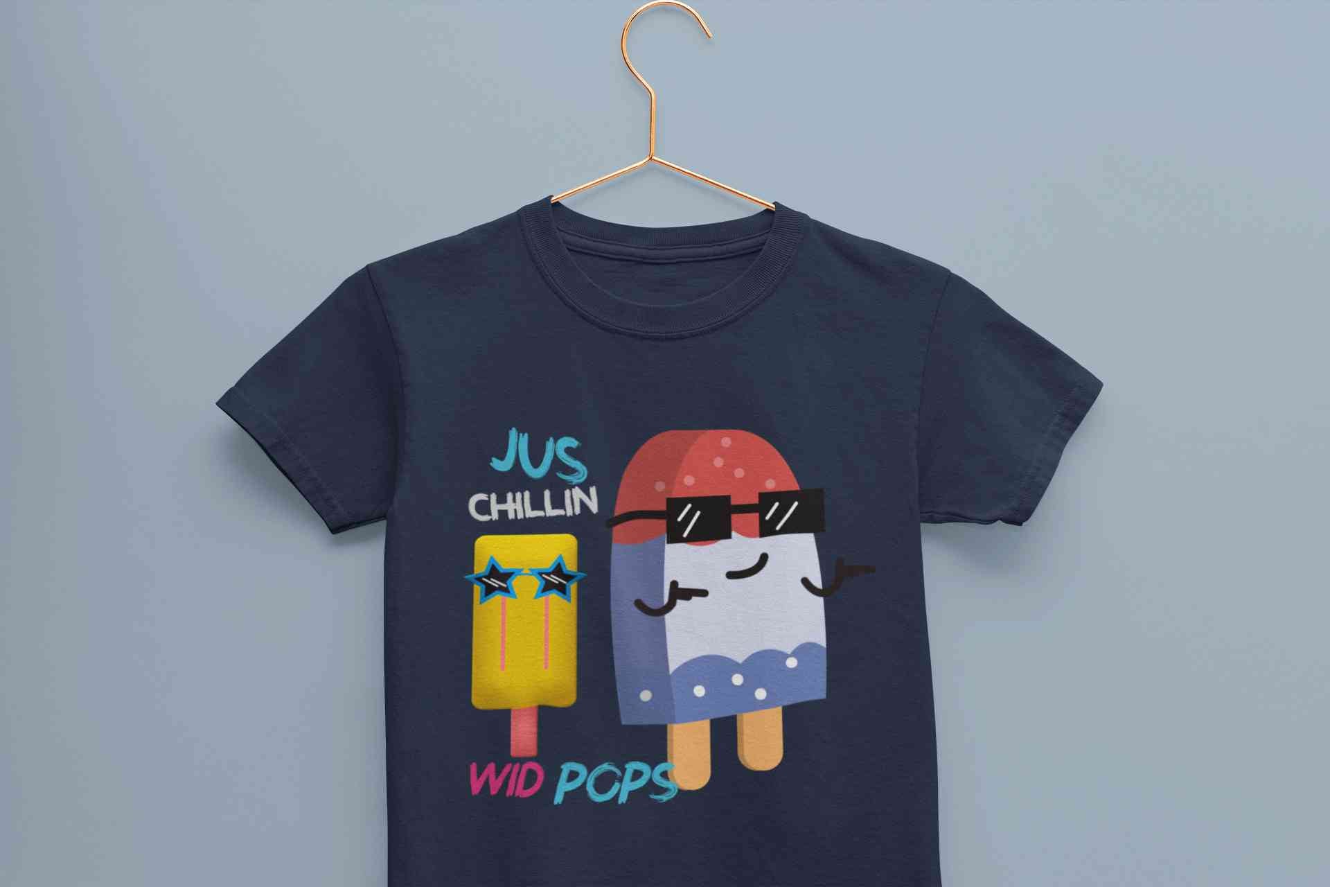 Popsicle Cartoon Half Sleeves T-Shirt for Boy-FunkyTeesClub