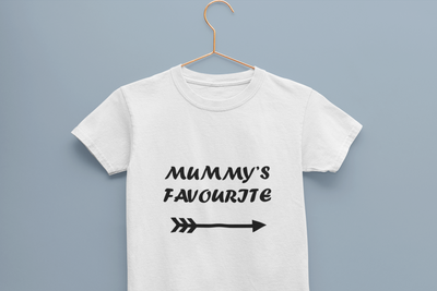 Mummys Favourite Half Sleeves T-Shirt for Boy-FunkyTeesClub
