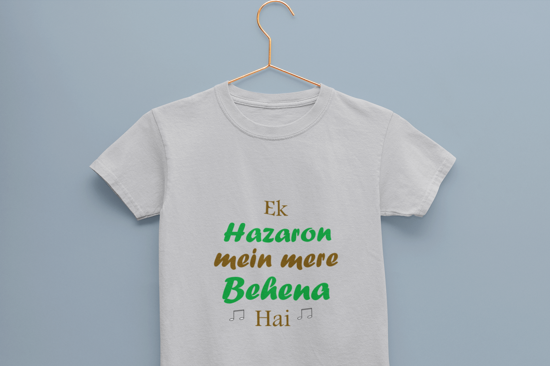 Ek Hazaro Mein Meri Behena Half Sleeves T-Shirt For Girls -FunkyTeesClub