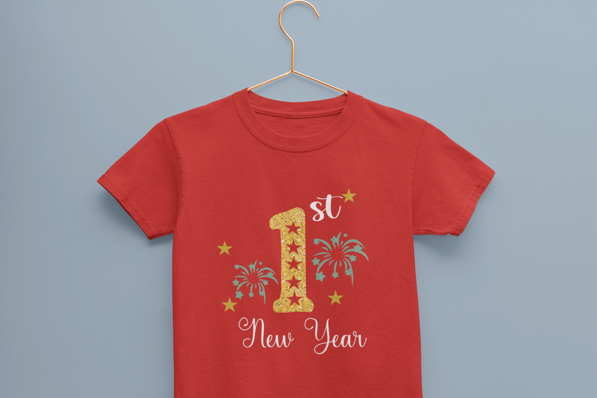 First New Year Half Sleeves T-Shirt for Boy-FunkyTeesClub