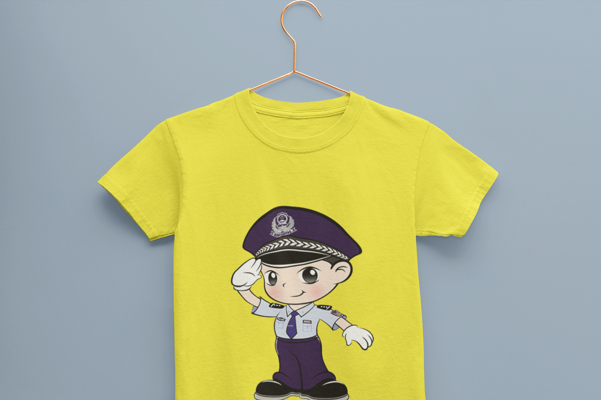 Future Police Half Sleeves T-Shirt for Boy-FunkyTeesClub