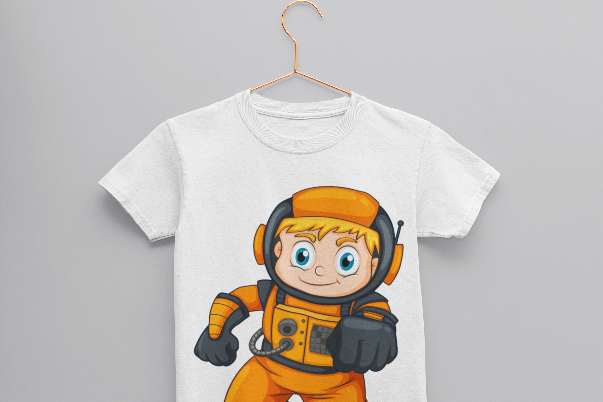 Future Astronaut Half Sleeves T-Shirt for Boy-FunkyTeesClub