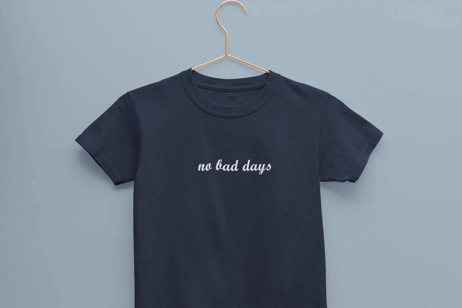 No Bad Days Minimals Half Sleeves T-Shirt for Boy-FunkyTeesClub