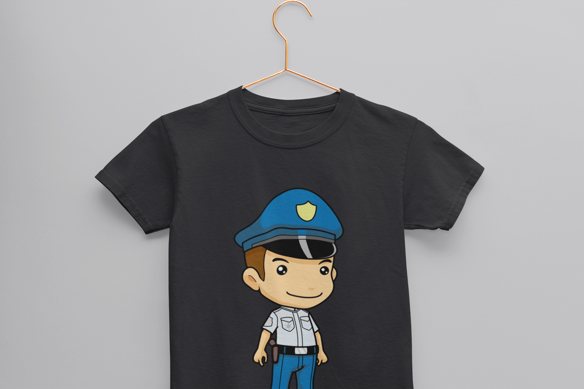 Future Police Half Sleeves T-Shirt for Boy-FunkyTeesClub