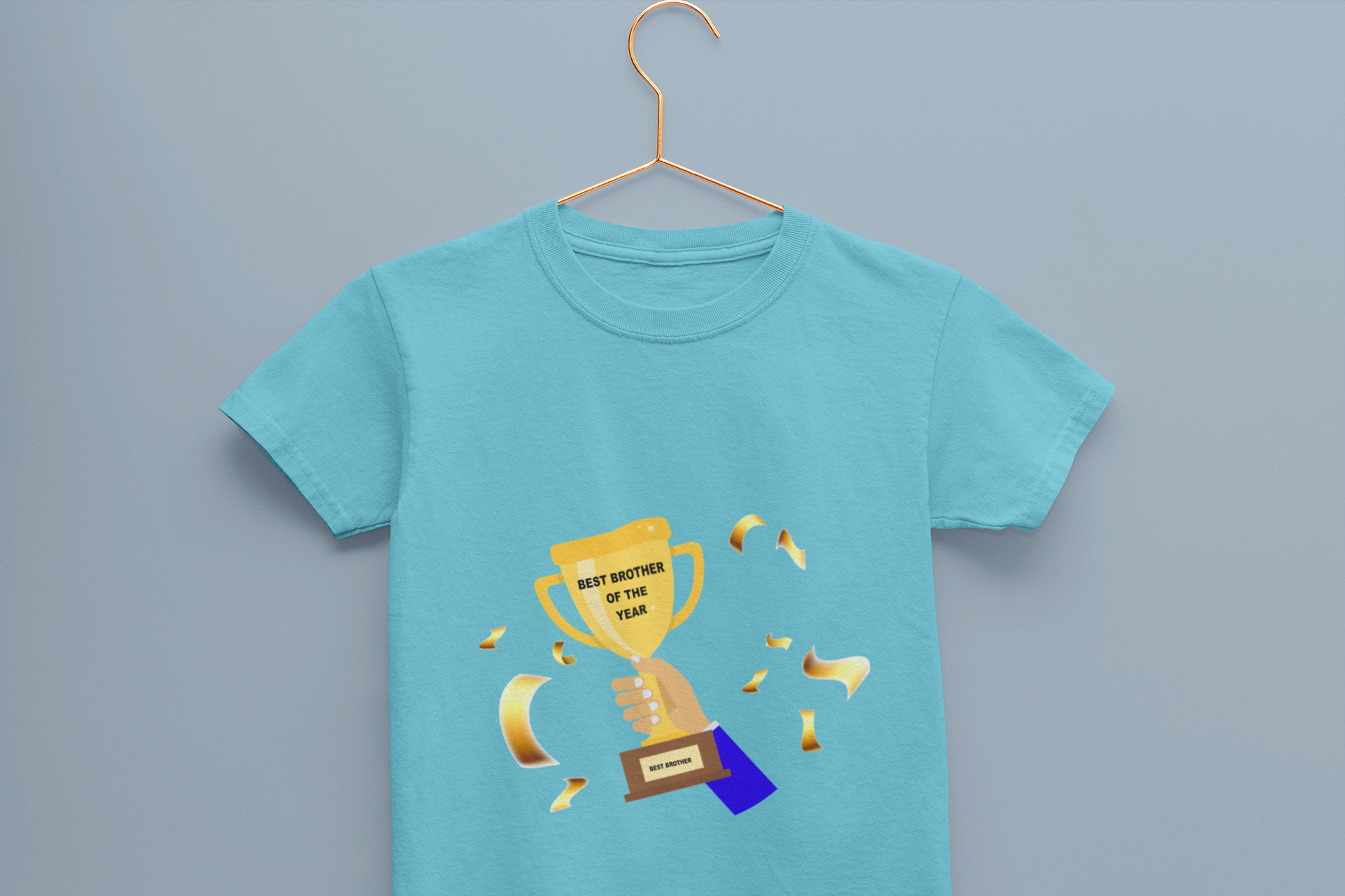 Best Brother Of The Year Half Sleeves T-Shirt for Boy-FunkyTeesClub