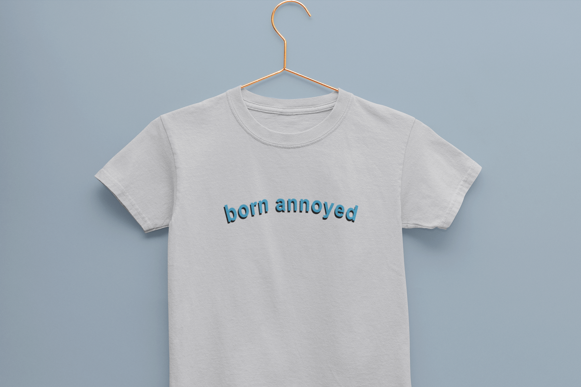 Born Annoyed Minimals Half Sleeves T-Shirt for Boy-FunkyTeesClub
