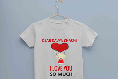 Custom Name I love My Chachi So Much Half Sleeves T-Shirt for Boy-FunkyTeesClub