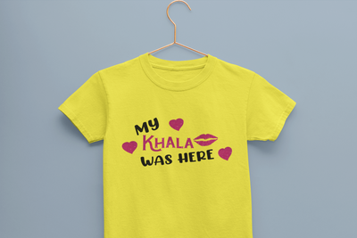 Khala Was Here Eid Half Sleeves T-Shirt for Boy-FunkyTeesClub