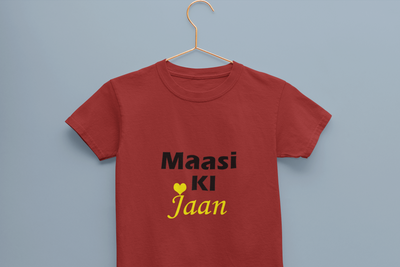 Maasi Ki Jaan Half Sleeves T-Shirt For Girls -FunkyTeesClub