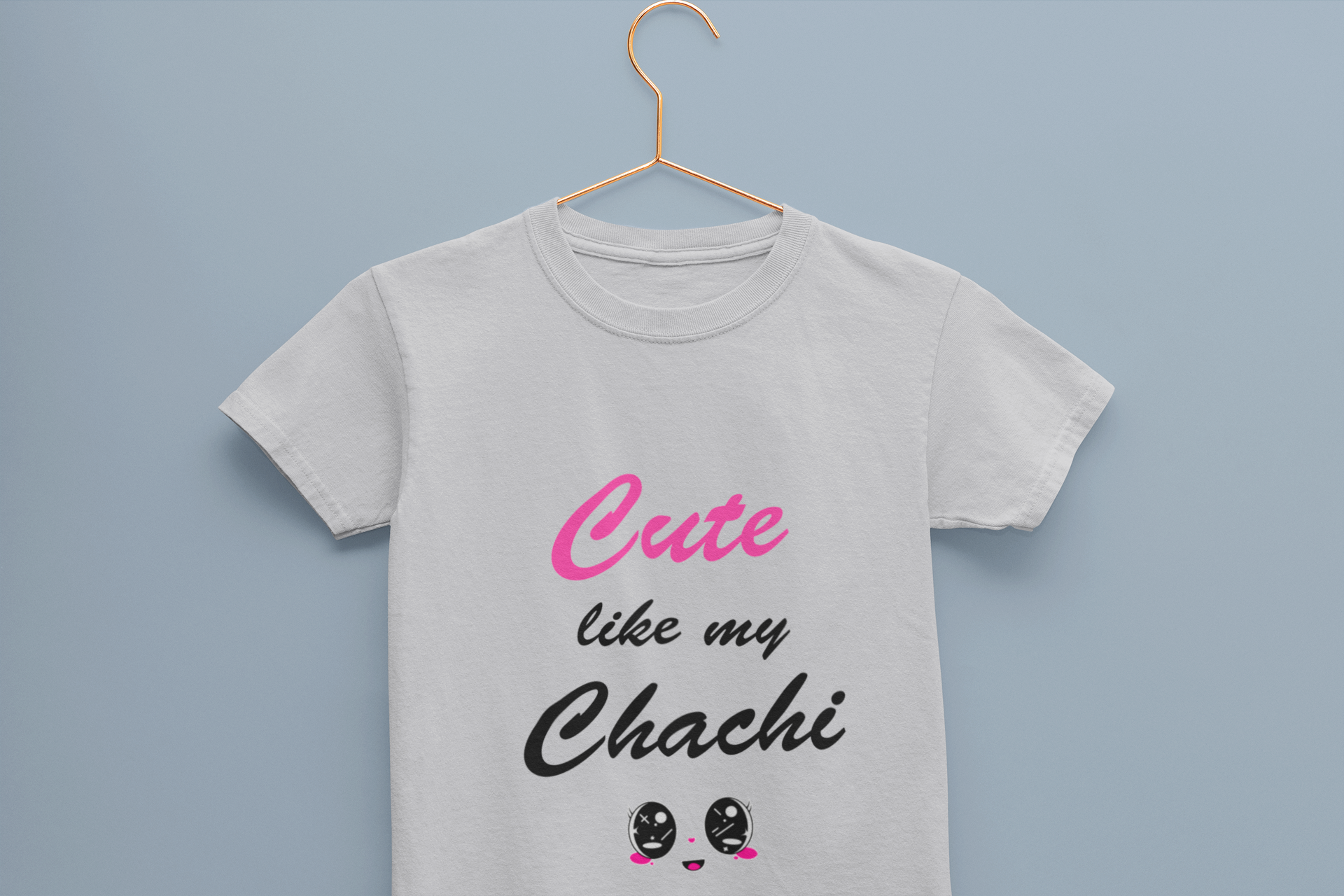 Cute Like My Chachi Half Sleeves T-Shirt For Girls -FunkyTeesClub