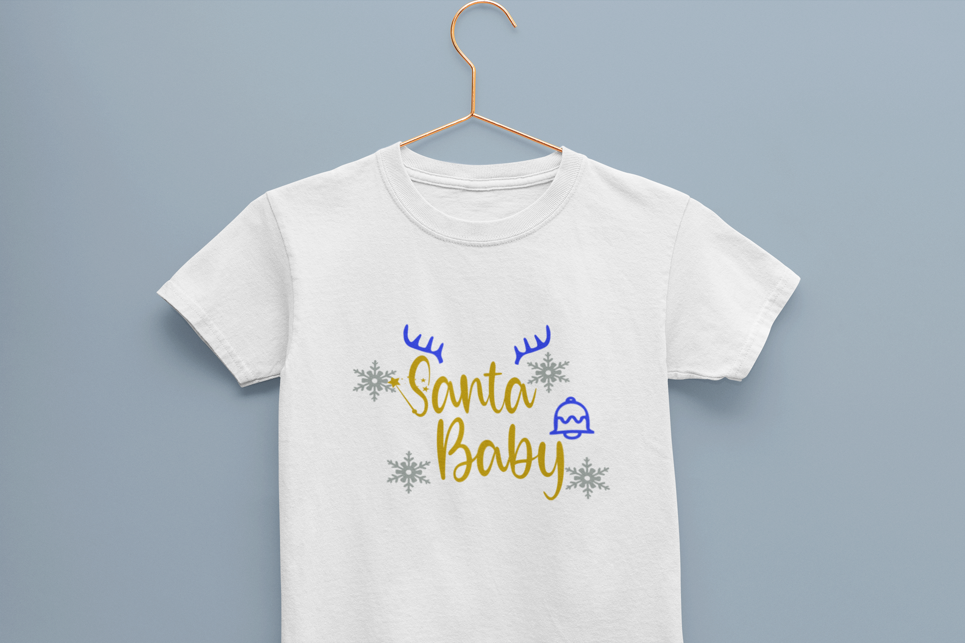 Santa Baby Christmas Half Sleeves T-Shirt for Boy-FunkyTeesClub