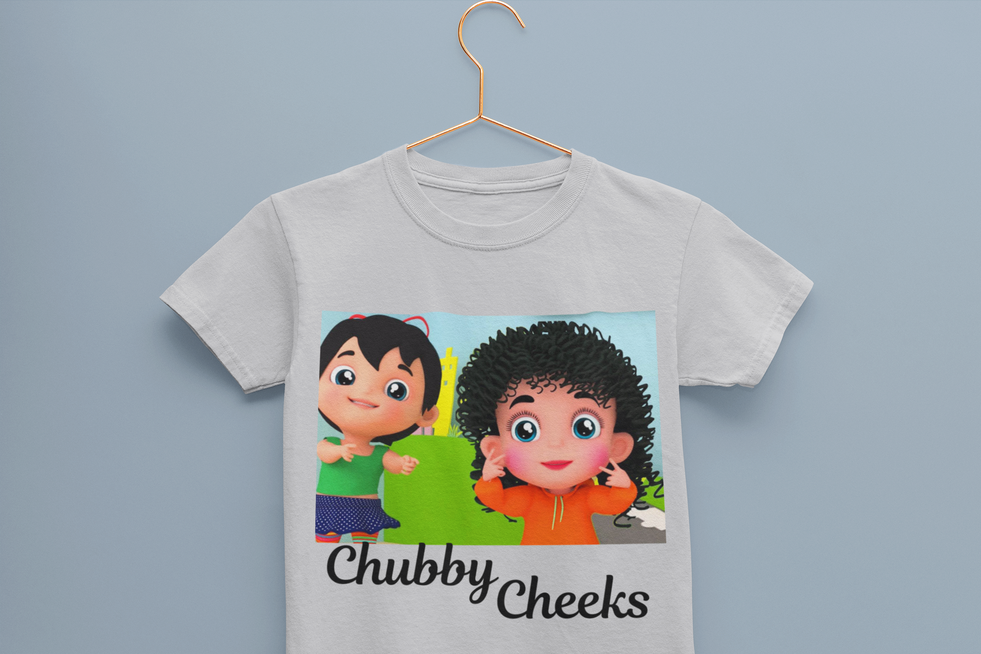 Chubby Cheeks Poem Half Sleeves T-Shirt for Boy-FunkyTeesClub