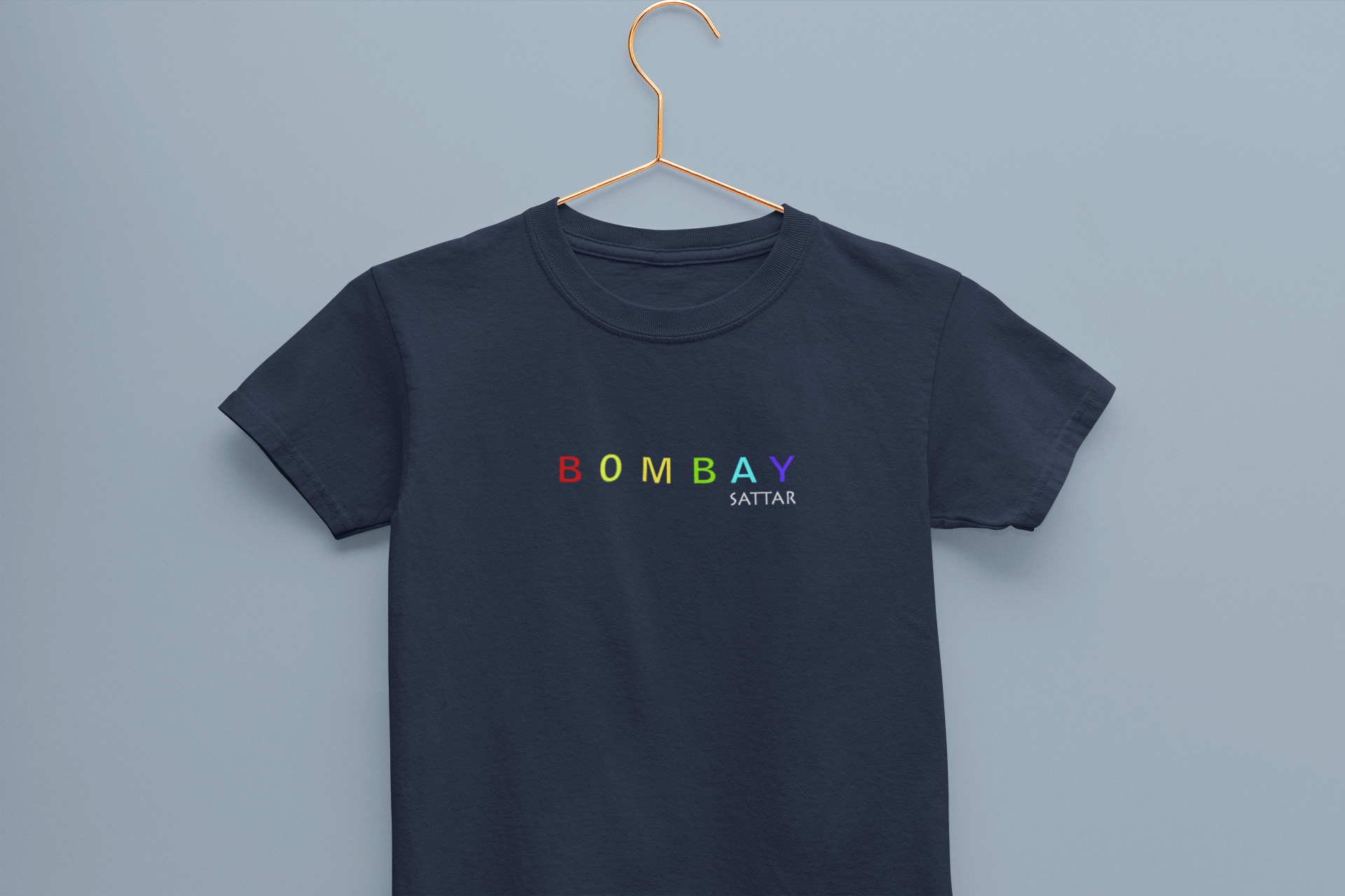 Bombay Sattar Minimals Half Sleeves T-Shirt for Boy-FunkyTeesClub