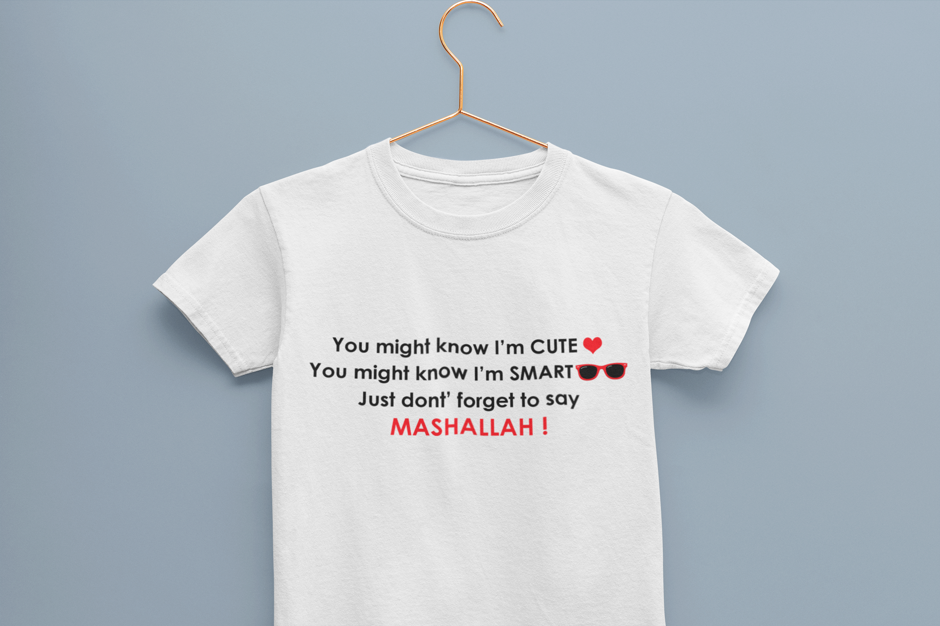Mashallah Half Sleeves T-Shirt for Boy-FunkyTeesClub