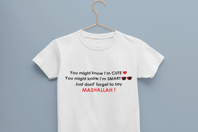 Mashallah Half Sleeves T-Shirt for Boy-FunkyTeesClub